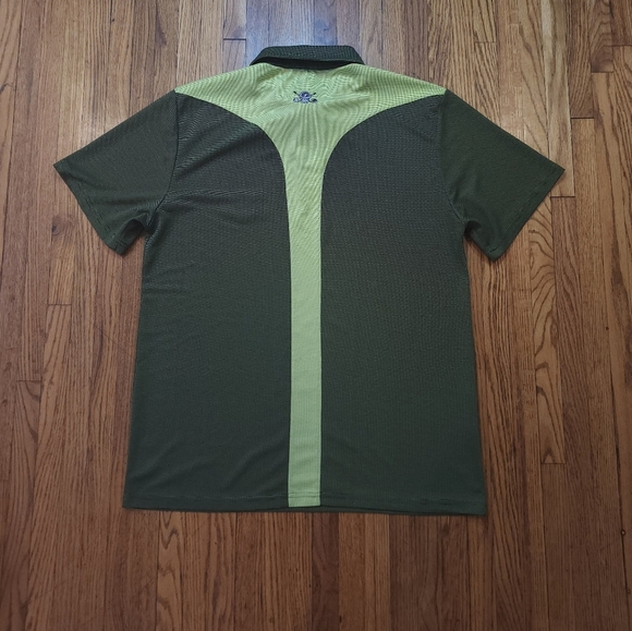 Tattoo Golf Mens Performance Polo Shirt Size M Green - Picture 5 of 6